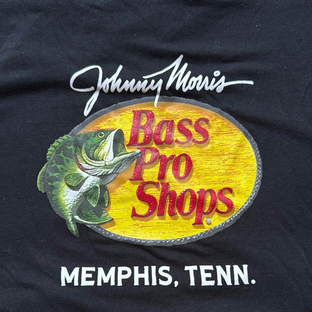 Bass Pro Shops Black and Yellow Graphic Tee